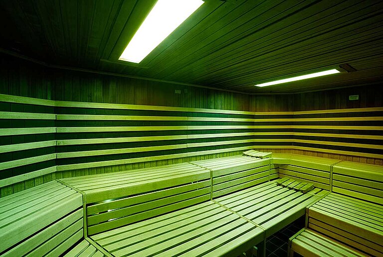 Bio-Sauna in der Pool- und Saunalandschaft im centrovital Hotel